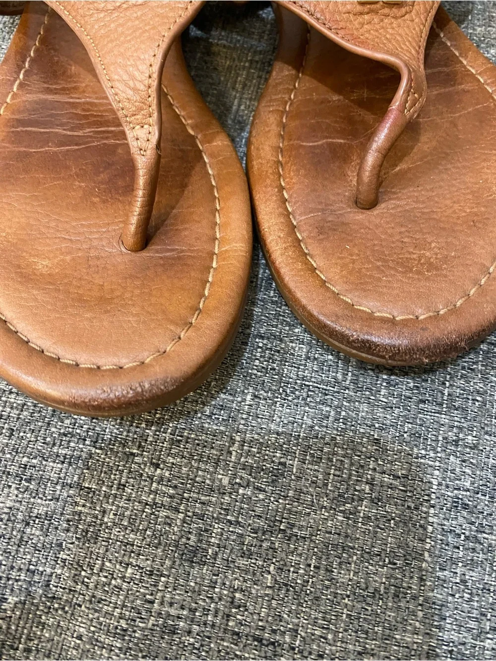 Tory Burch Jolie Flat Thong Leather Sandals Women’s Size 6.5